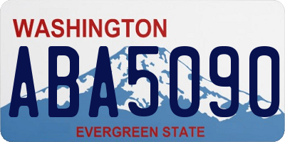 WA license plate ABA5090