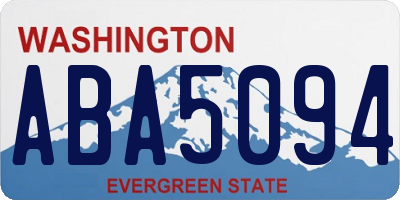 WA license plate ABA5094