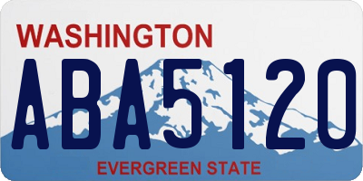 WA license plate ABA5120