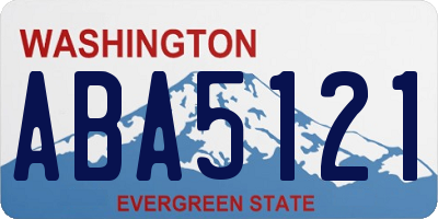 WA license plate ABA5121