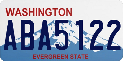WA license plate ABA5122