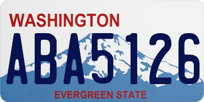 WA license plate ABA5126