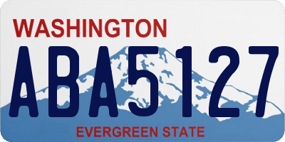 WA license plate ABA5127