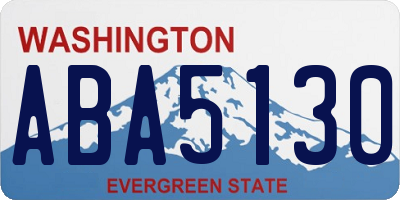 WA license plate ABA5130