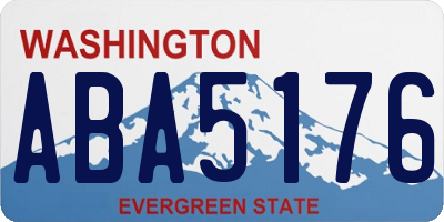WA license plate ABA5176