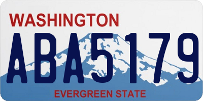 WA license plate ABA5179