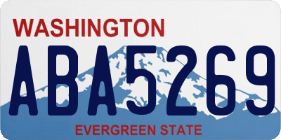 WA license plate ABA5269
