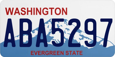 WA license plate ABA5297