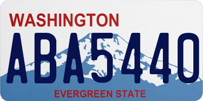 WA license plate ABA5440