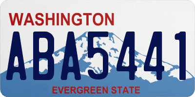 WA license plate ABA5441
