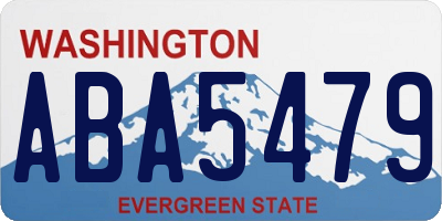 WA license plate ABA5479