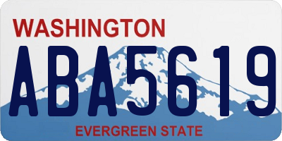 WA license plate ABA5619