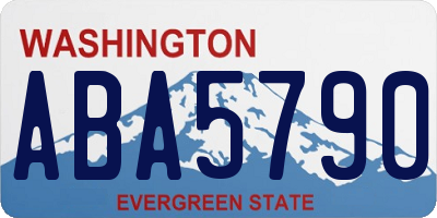 WA license plate ABA5790