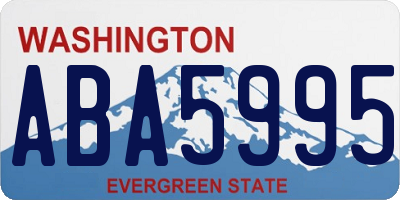 WA license plate ABA5995