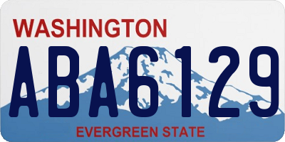 WA license plate ABA6129