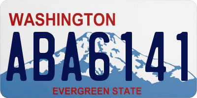 WA license plate ABA6141