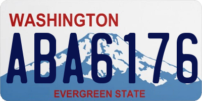WA license plate ABA6176