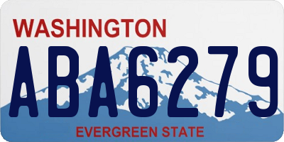 WA license plate ABA6279