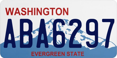 WA license plate ABA6297