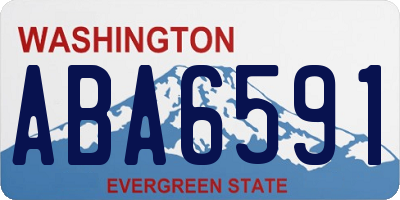 WA license plate ABA6591