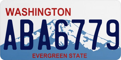 WA license plate ABA6779