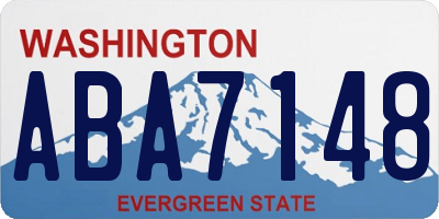 WA license plate ABA7148