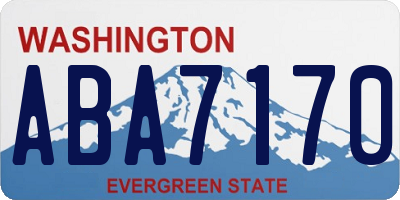WA license plate ABA7170