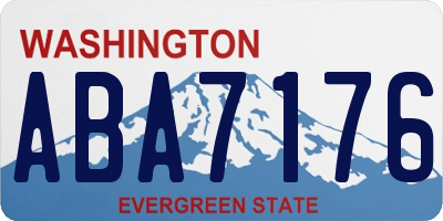 WA license plate ABA7176