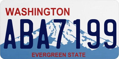 WA license plate ABA7199