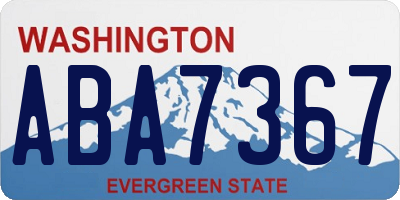 WA license plate ABA7367