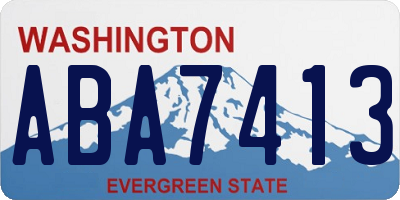 WA license plate ABA7413