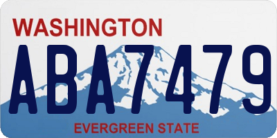 WA license plate ABA7479