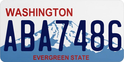 WA license plate ABA7486