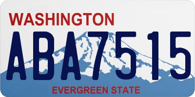 WA license plate ABA7515