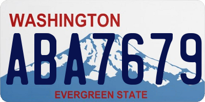 WA license plate ABA7679