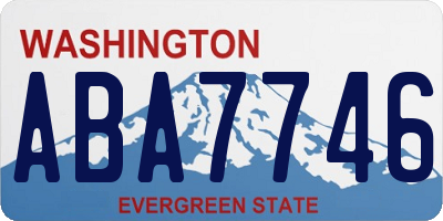 WA license plate ABA7746