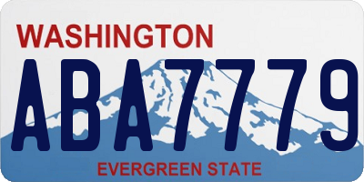 WA license plate ABA7779