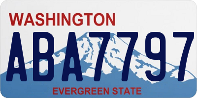 WA license plate ABA7797