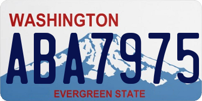 WA license plate ABA7975