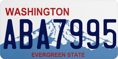 WA license plate ABA7995