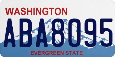 WA license plate ABA8095