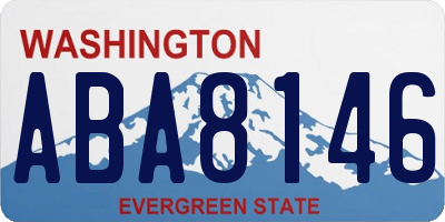 WA license plate ABA8146