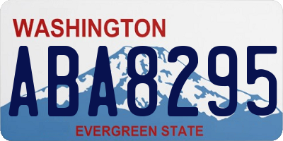 WA license plate ABA8295