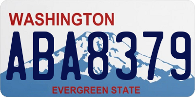 WA license plate ABA8379