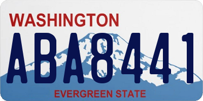 WA license plate ABA8441