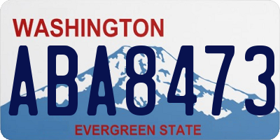 WA license plate ABA8473