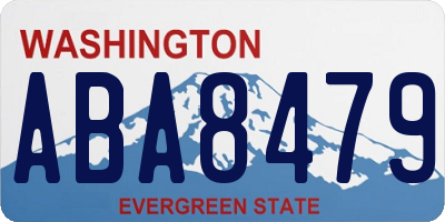WA license plate ABA8479