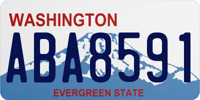 WA license plate ABA8591