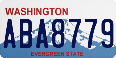 WA license plate ABA8779