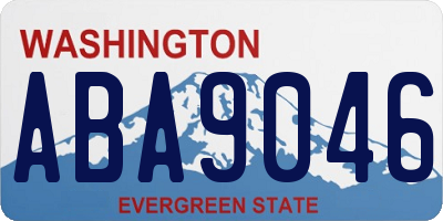 WA license plate ABA9046